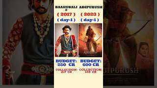 BAAHUBALI 2 VS ADIPURUSH box office collection comparison their budgets #prabhas #adipurush