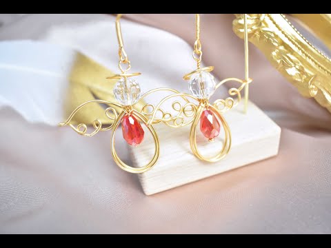 Beebeecraft DIY Angel Wirework Earrings