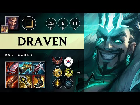 Draven ADC vs Senna - KR Grandmaster Patch 25.12