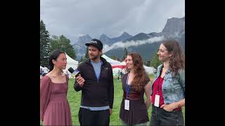Overheard Podcast at Canmore Folk Fest with The Three Sisters of Banff