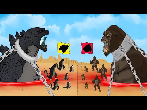 Evolution of Godzilla vs. King Kong: Head-to-Head Comparison (Cartoon)