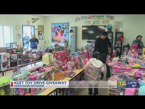 Children pick out toys donated during KGET's 17 Days of Christmas toy drive