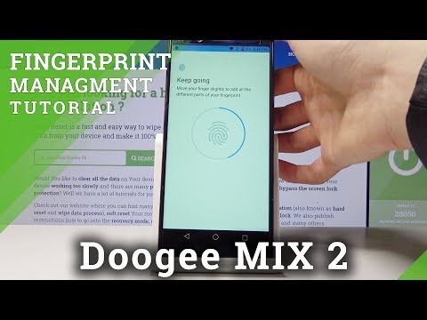 How to Add Fingerprint in DOOGEE Mix 2 - Set Up Lock Screen
