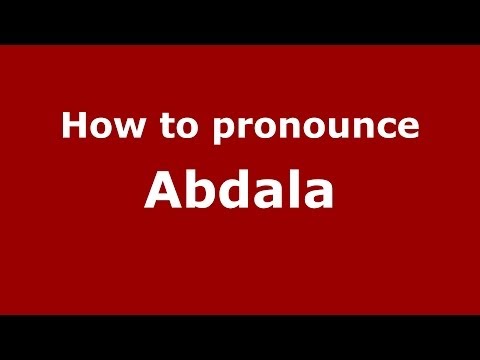 How to pronounce Abdala