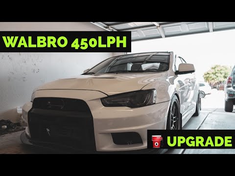 EVO X FUEL PUMP UPGRADE (Walbro 450) :How To