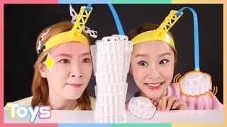 캐리와 엘리의 크레인패닉 보드게임 과 바보 분장 벌칙 놀이 CarrieAndToys
