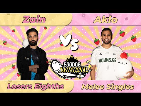 Zain (Marth) vs Aklo (Link, Fox) - Eggdog Invitational 2024 - Melee Singles: Losers Eighths