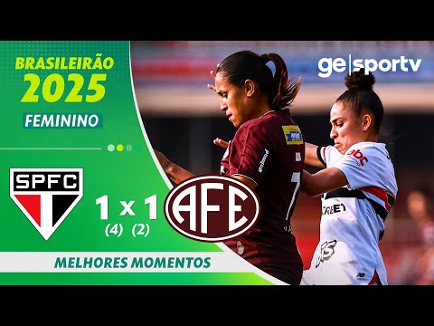 Gols e lances de São Paulo x Ferroviária-SP