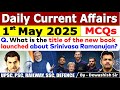 1st May 2025 May Daily Current Affairs 2025 Current Affairs 2025 Dewashish Sir Mcq Current