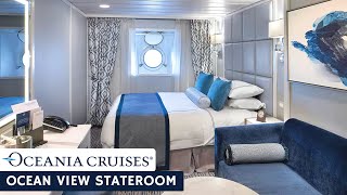 Oceania Sirena | Ocean View Stateroom Full Walkthrough Tour & Review | 4K