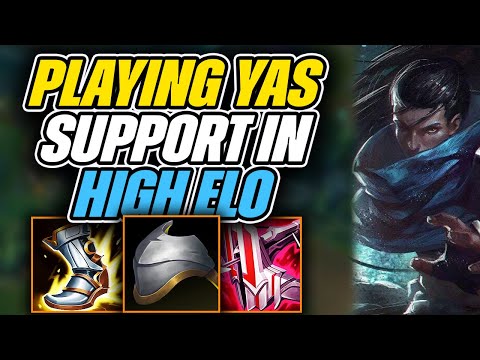 I Played SUPPORT YASUO In High Elo And Carried! - League of Legends