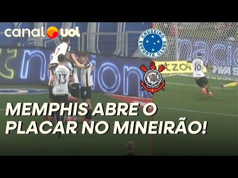 GOL DO CORINTHIANS! MEMPHIS APROVEITA PASSE DE YURI ALBERTO E FAZ O PRIMEIRO GOL NO MINEIRÃO!