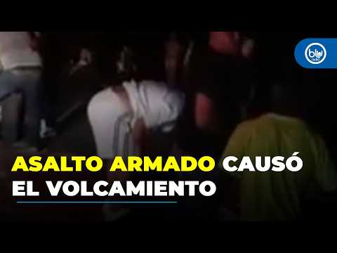 TRAGEDIA en la Panamericana: 4 MUERTOS y 56 HERIDOS al volcarse bus tras asalto armado en Cauca