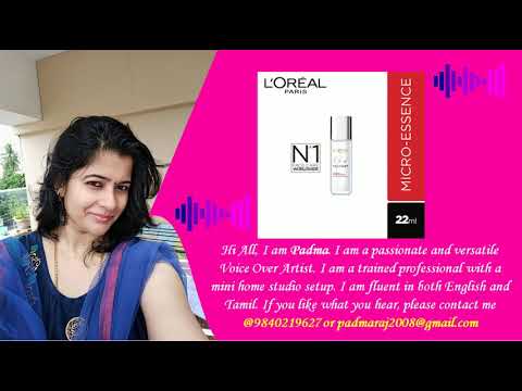 Padma Harikrishnan Voice Over English Ad (Loreal)