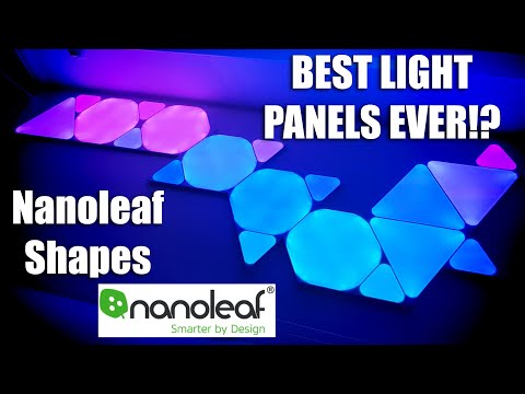 Nanoleaf Shapes Unboxing and Setup Review | THE BEST LIGHT PANELS EVER!?