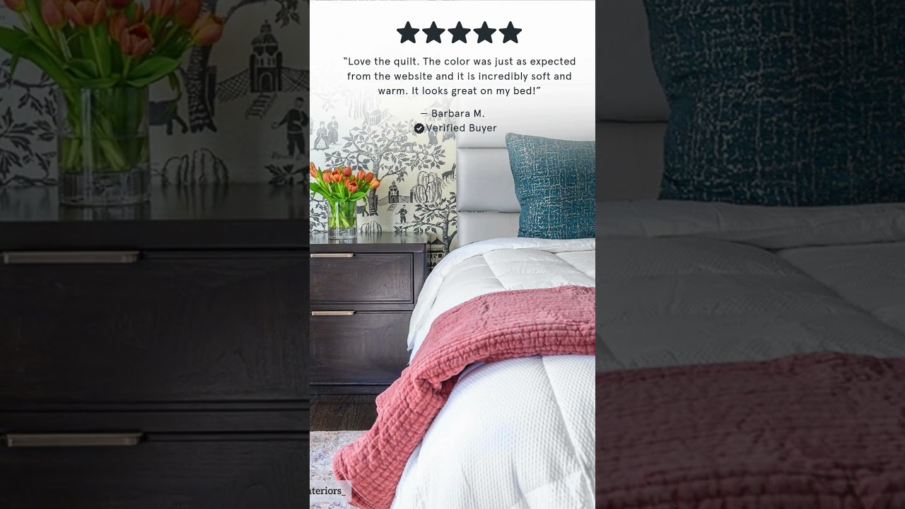 What people think of our Stonewashed Cotton Velvet Quilt  #homedecor #bedroom