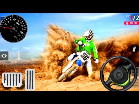 3D mud bike driving off-road simulator - bike driving in Dubai desert simulator 🏜️