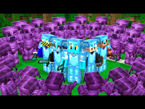 5 Youtubers vs 100 Players