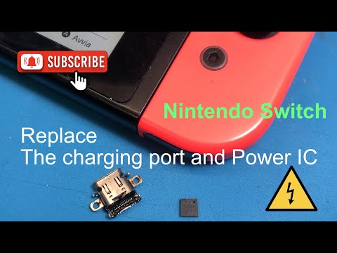 Nintendo switch not charging - won't turn on , replace the charging port and POWER IC M92T36