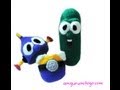 Crochet LarryBoy Costume For Cucumber Doll