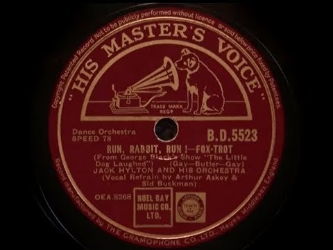 Jack Hylton and his Orchestra 'Run, Rabbit, Run!' 1939 78 rpm