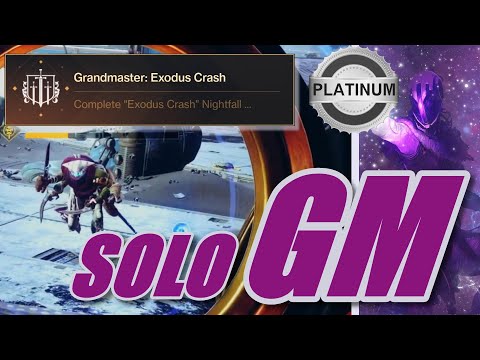 EASILY SOLO 1370 GM/GRANDMASTER Nightfall: (PLATINUM) Exodus Crash - Warlock - Destiny 2