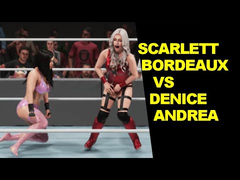 WWE 2K19 Scarlett Bordeaux vs Denice Andrea - Iron Woman
