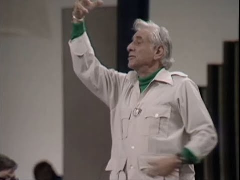 Bernstein rehearses "Nimrod" from Elgar's 'Enigma Variations'