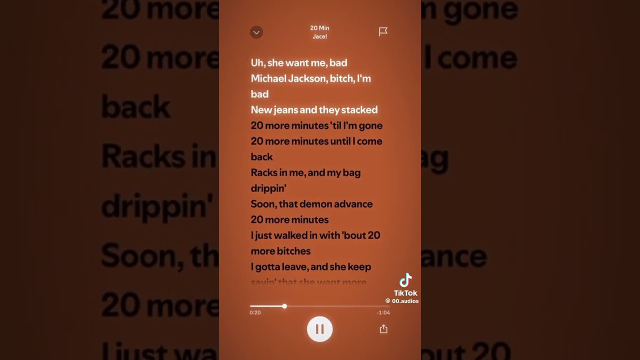 She want me bad -20 mins Tt lyrics #youtube #youtubeshorts #lyrics rics