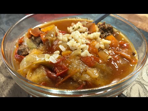Fall Slow Cooker Collab - Stuffed Pepper Soup