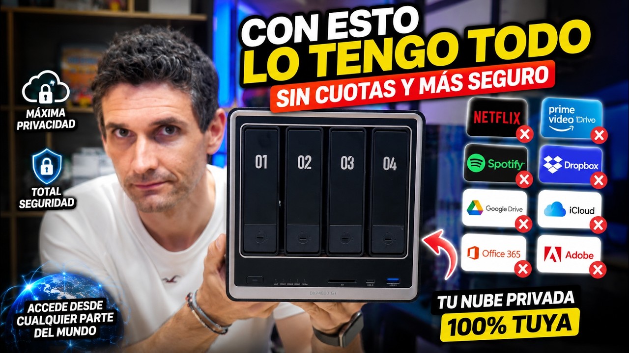 ¡NO PAGUES MÁS! La nube definitiva para TODO y 100% privada | GREEN NAS DXP4800 GT