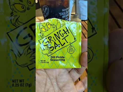 McDonald’s Grinch Salt Taste Test