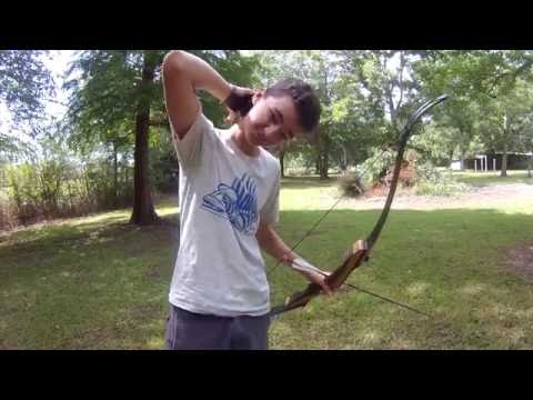 SHOOTING BOW - Practicing my traditional archery SAGE 40 POUND Recurve Bow