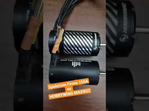 Hobbywing vs Spektrum side comparison. #arrma #rccars #spektrum #esc #motor #brushless #sensored #rc