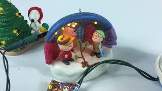 Peanuts Lot of Magic Cord Hallmark Christmas Ornaments