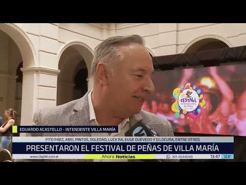 Presentaron el Festival de Peñas de Villa María