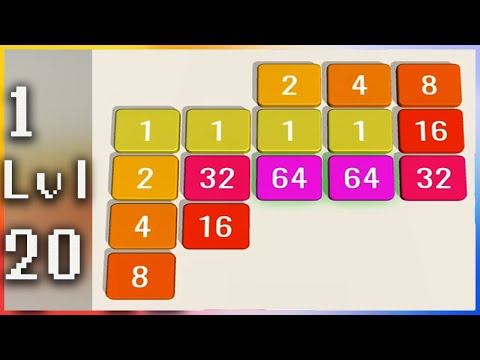 Perfect Folding 2048 - Stack Hole - Gameplay Walkthrough - Levels 1-20
