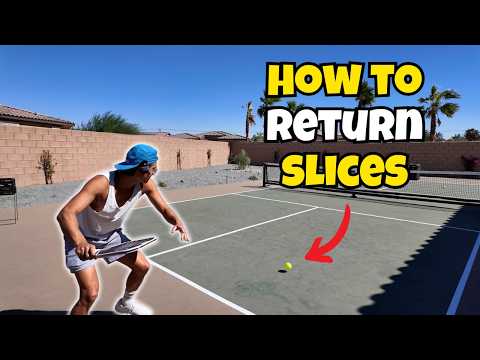 How to Return Slices | 5 Minute Tutorial ft. Titan Ball Machine & Topspin Pro!