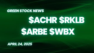 Archer Aviation ($ACHR) | Rocket Lab ($RKLB) | Arbe Robotics ($ARBE) | Wallbox ($WBX)