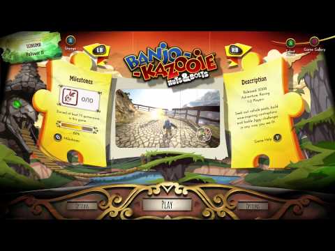 Banjo-Kazooie: Nuts & Bolts: Rare Replay Title Screen (Xbox One)