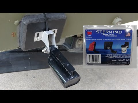 Seaworthy Innovations Stern Pad Installation -  NO-DRILL Transducer Mounting Block