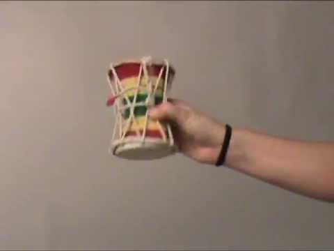 Damroo 2 Headed Talking Drum Hand Percussion image 5