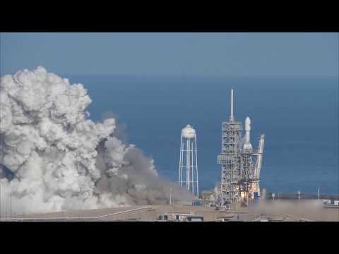 The Sounds of the Falcon Heavy Launch And Boosters Land