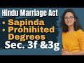 Hindu Marriage Act Sapinda Relationship And Prohibited Degrees Of Relationship Sec 3 F 3 G