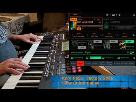 Korg Pa5x Factory Style Slow Guitar Ballad (Anna Maria Cover)