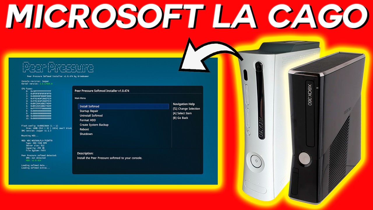 Microsoft LA CAGO y SUPER HACKEARON la Xbox 360