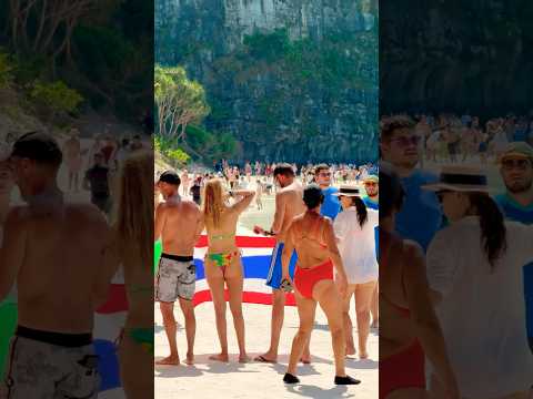 🇹🇭Summer day on Maya Island, the most beautiful beach in Thailand❤️#island #maya beach#thailand