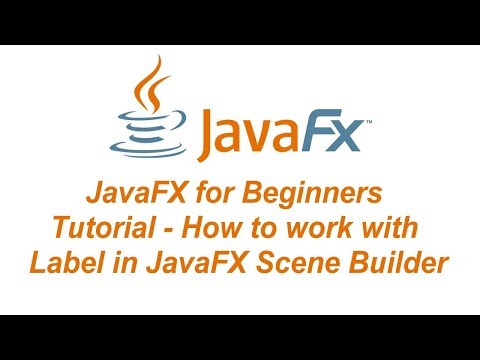 JavaFX and MySQL for Beginners Tutorial - How to work with Label in JavaFX