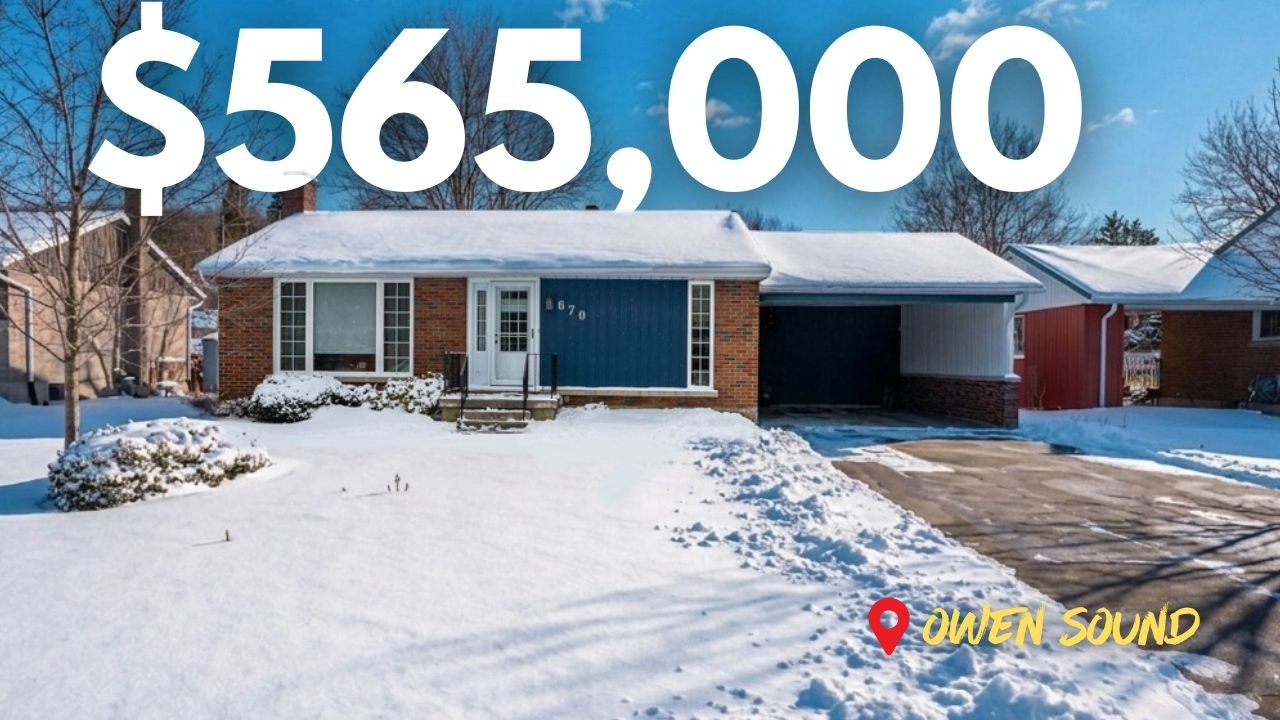 Inside a $565,000 charming red brick bungalow in one of Owen Sounds best neighbourhoods!