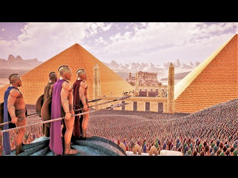 200.000 SPARTANS DEFEND EGYPTION CITY FROM 2 MILLION PERSIAN ARMY - Ultimate Epic Battle Simulator 2